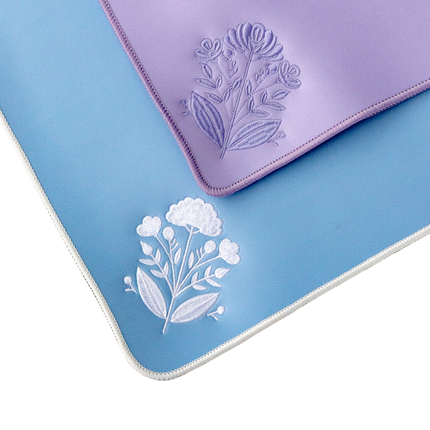 Embroidered Mahjong Mat in Lavender - estimated in stock mid-January