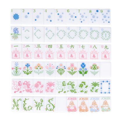 Premium Mahjong Tiles - The Original in White