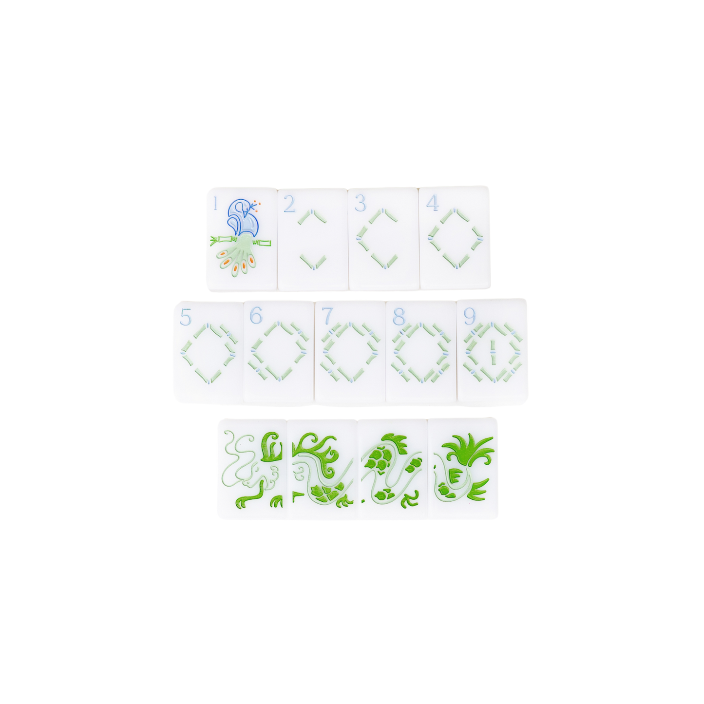 Premium Mahjong Tiles - The Original in White