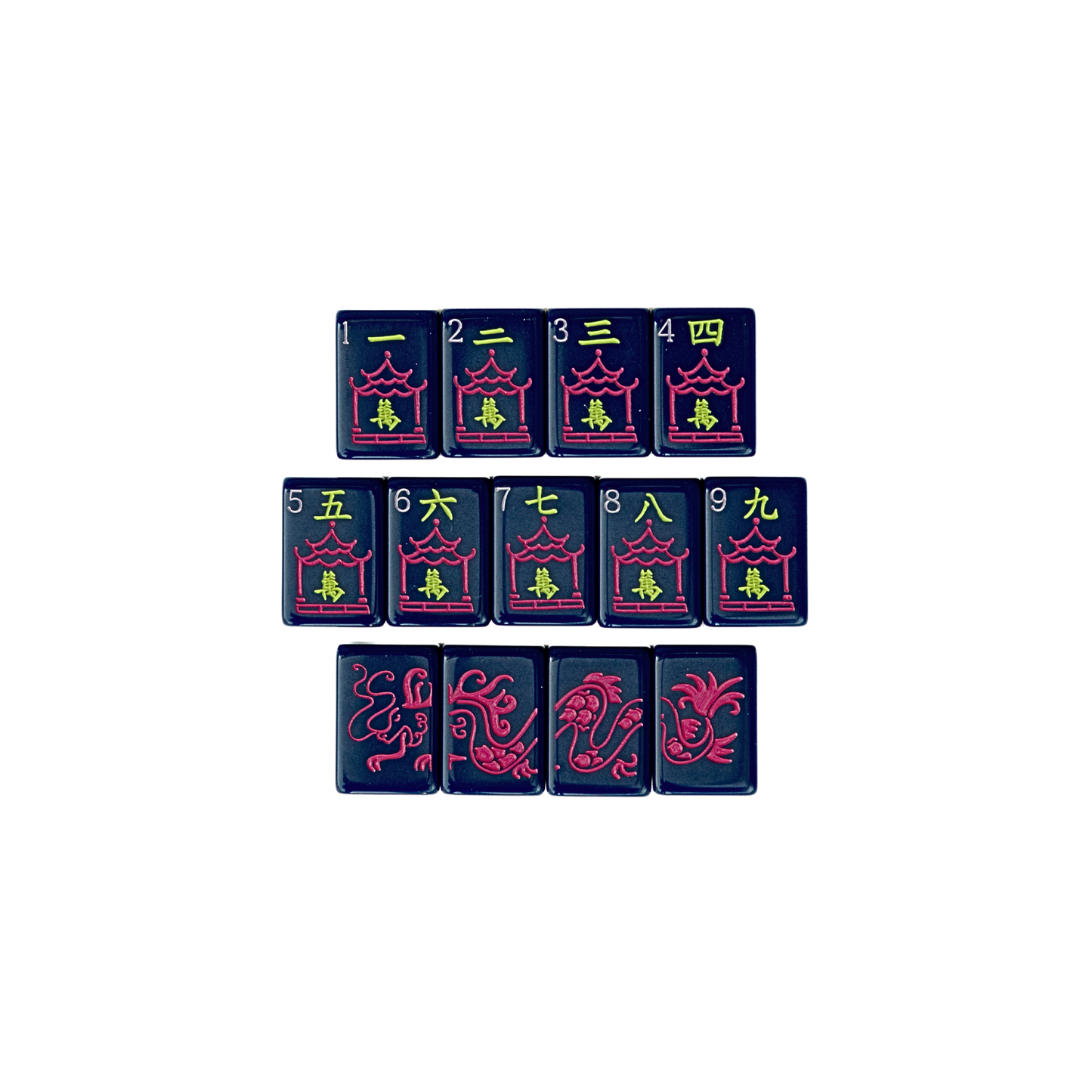 Premium Mahjong Tiles - The Original in Navy