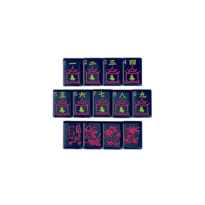 Premium Mahjong Tiles - The Original in Navy