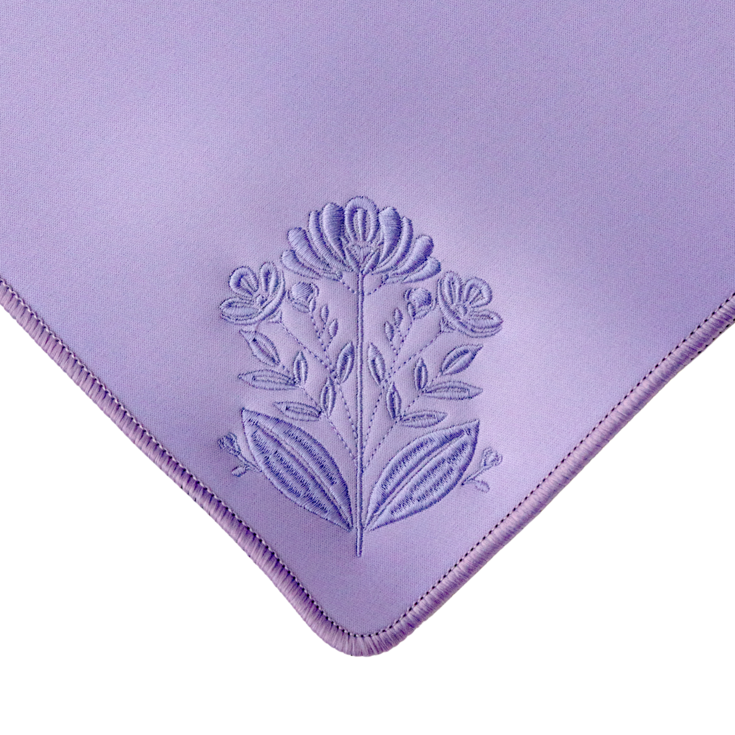 Embroidered Mahjong Mat in Lavender - estimated in stock mid-January