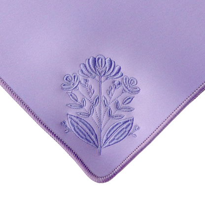 Embroidered Mahjong Mat in Lavender - estimated in stock mid-January