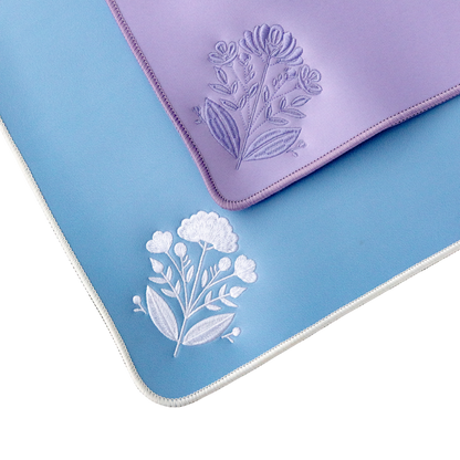 Embroidered Mahjong Mat in Blue - estimated in stock mid-December