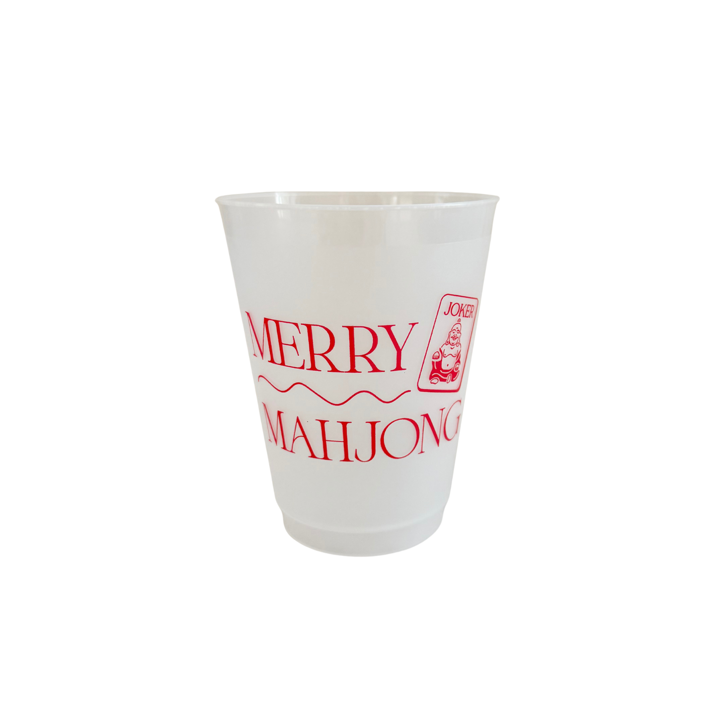 Frosted Cups - 16oz Merry Mahjong