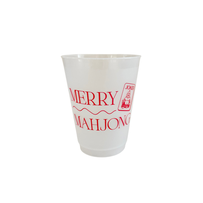 Frosted Cups - 16oz Merry Mahjong